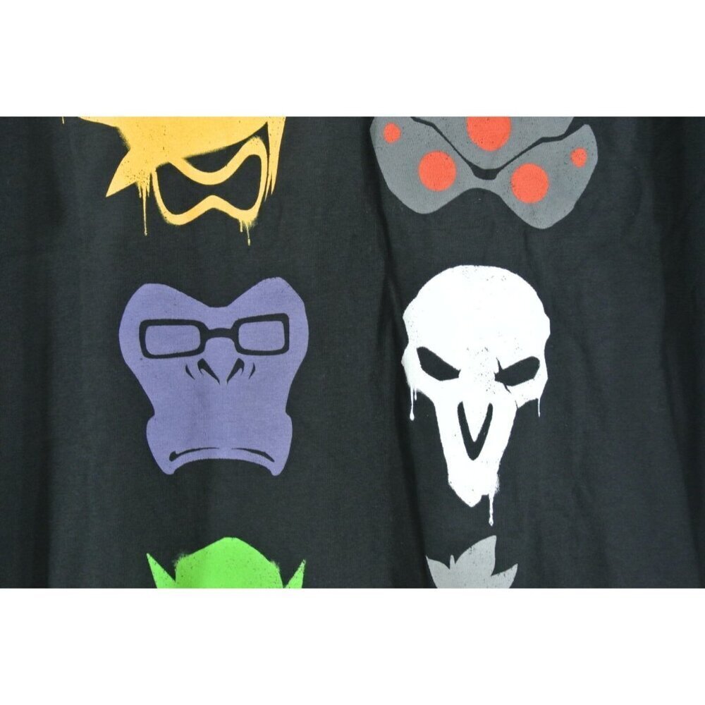 3/$30! Overwatch Versus Spray T-Shirt Blizzard Ent Video Game Jinx Black Mens - Picture 3 of 7